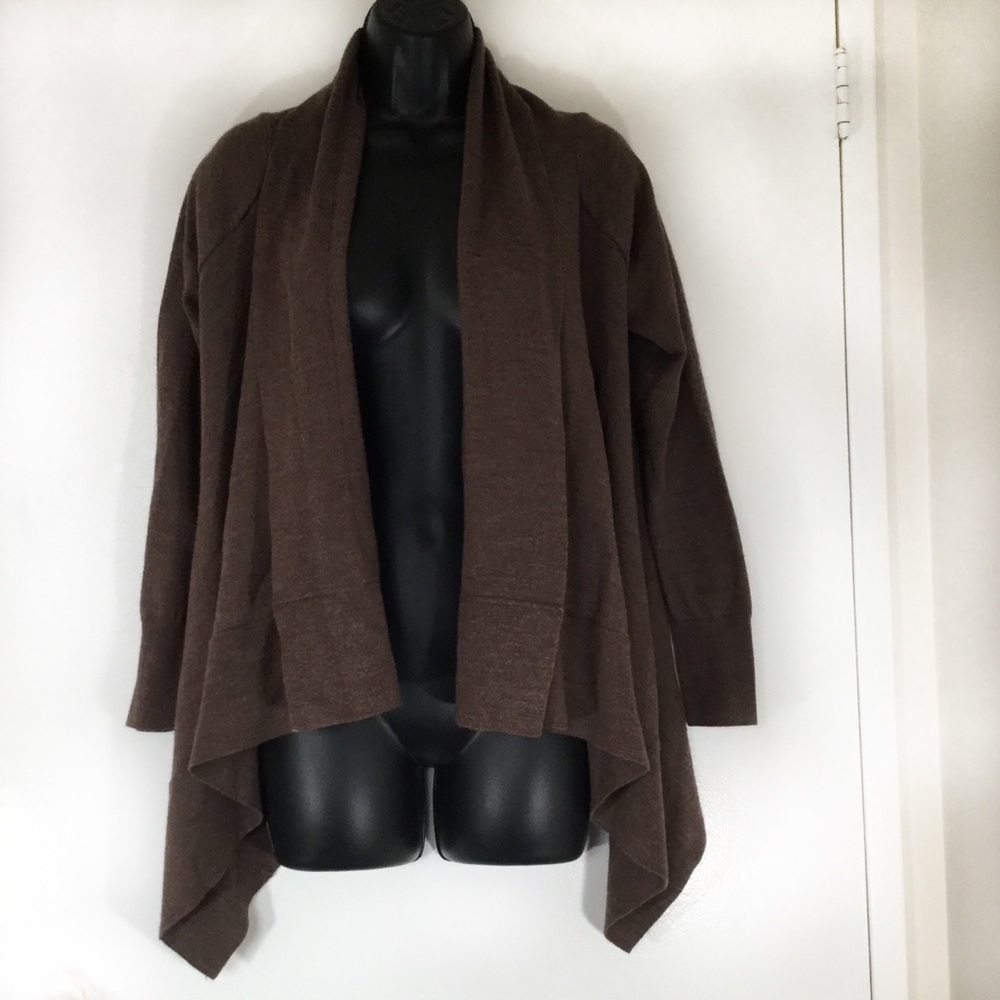H&M Dark Brown Open Up Long Sleeve Cardigan s XS/S